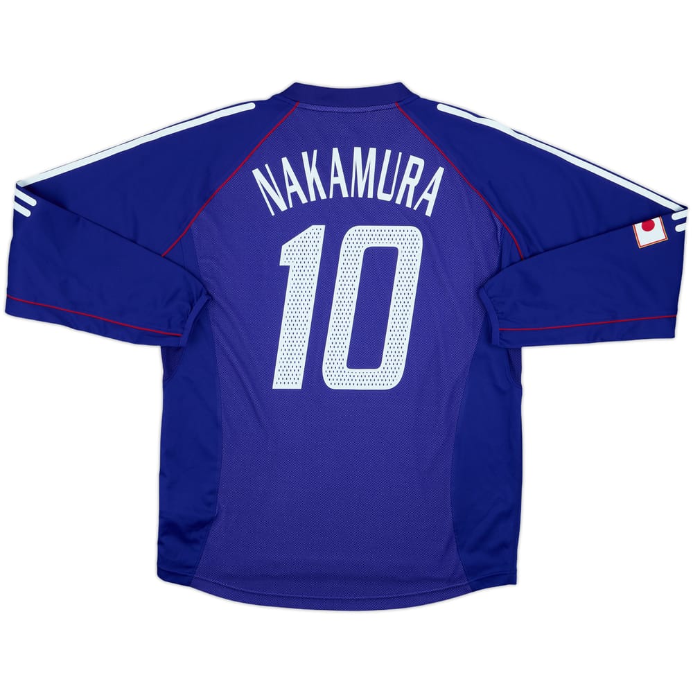 2002-04 Japan Authentic Home L/S Shirt Nakamura #10 - 8/10 - (XL)