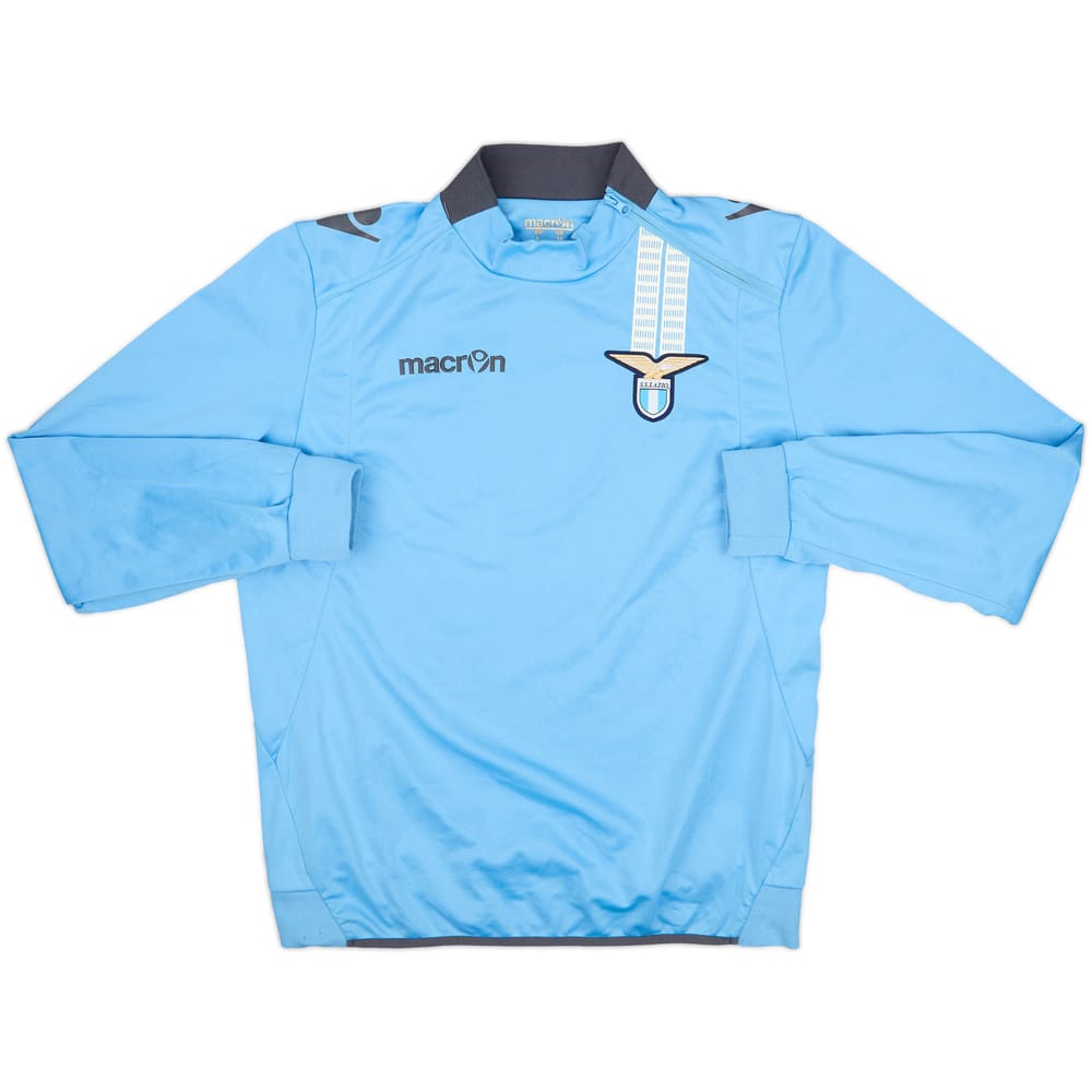 2013-14 Lazio Macron 1/4 Zip Training Top - 8/10 - (L)