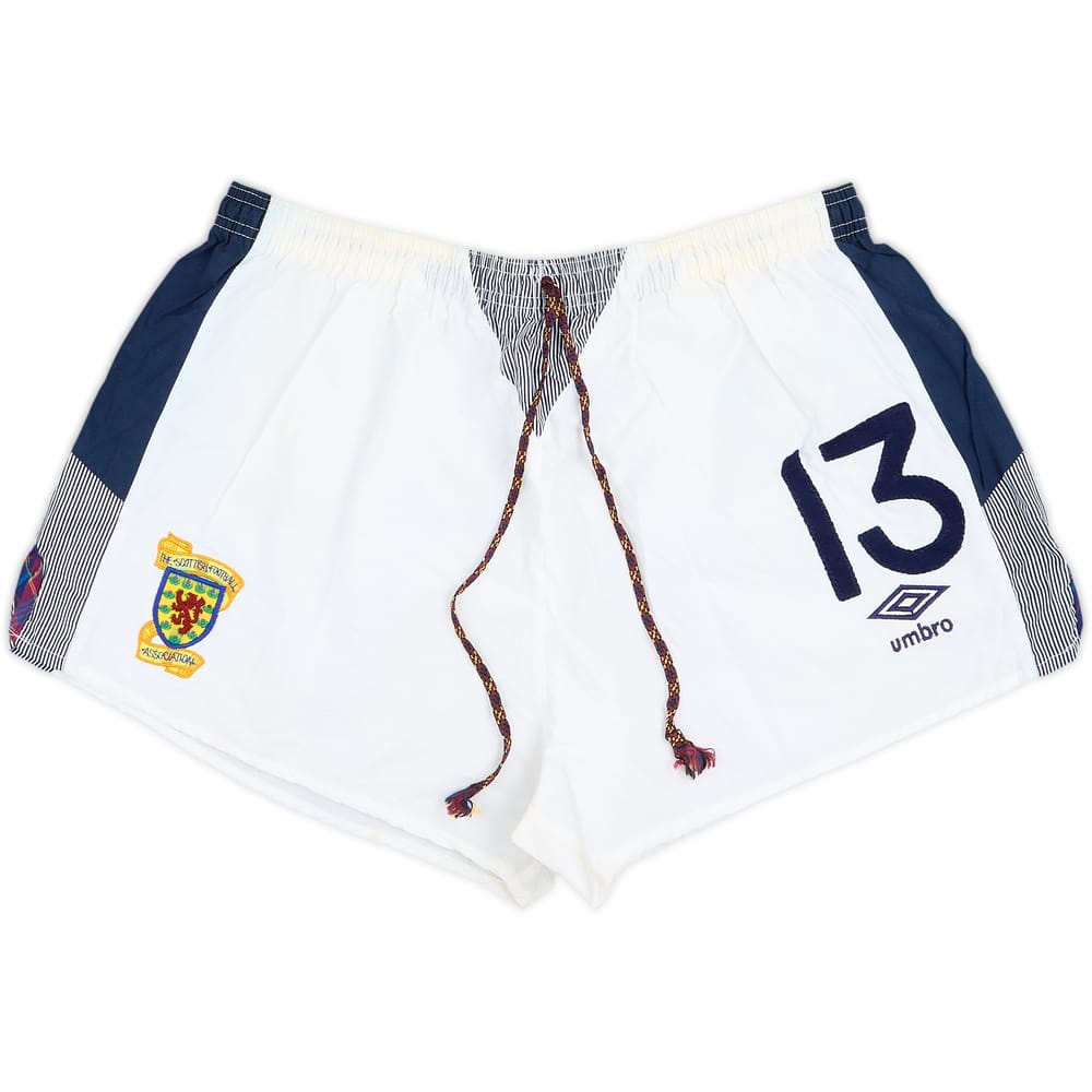 1990 Scotland Match Issue World Cup Home Shorts #13 (Durie)