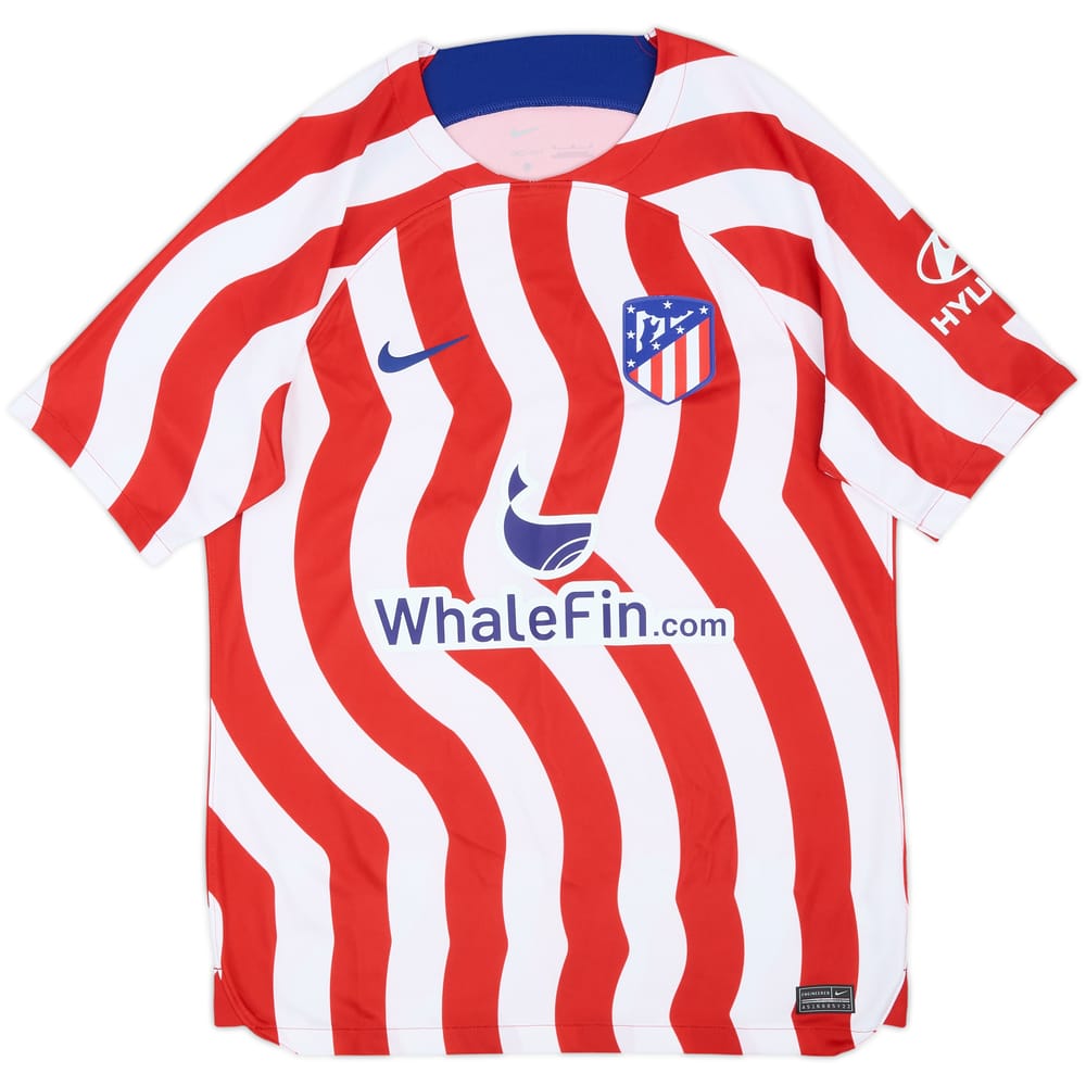 2022-23 Atletico Madrid Home Shirt - 8/10 - (M)