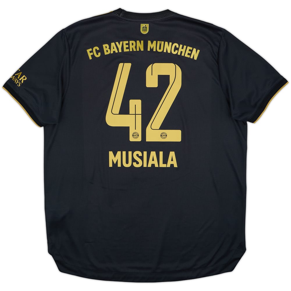 2021-22 Bayern Munich Authentic Away Shirt Musiala #42 - 8/10 - (XL)