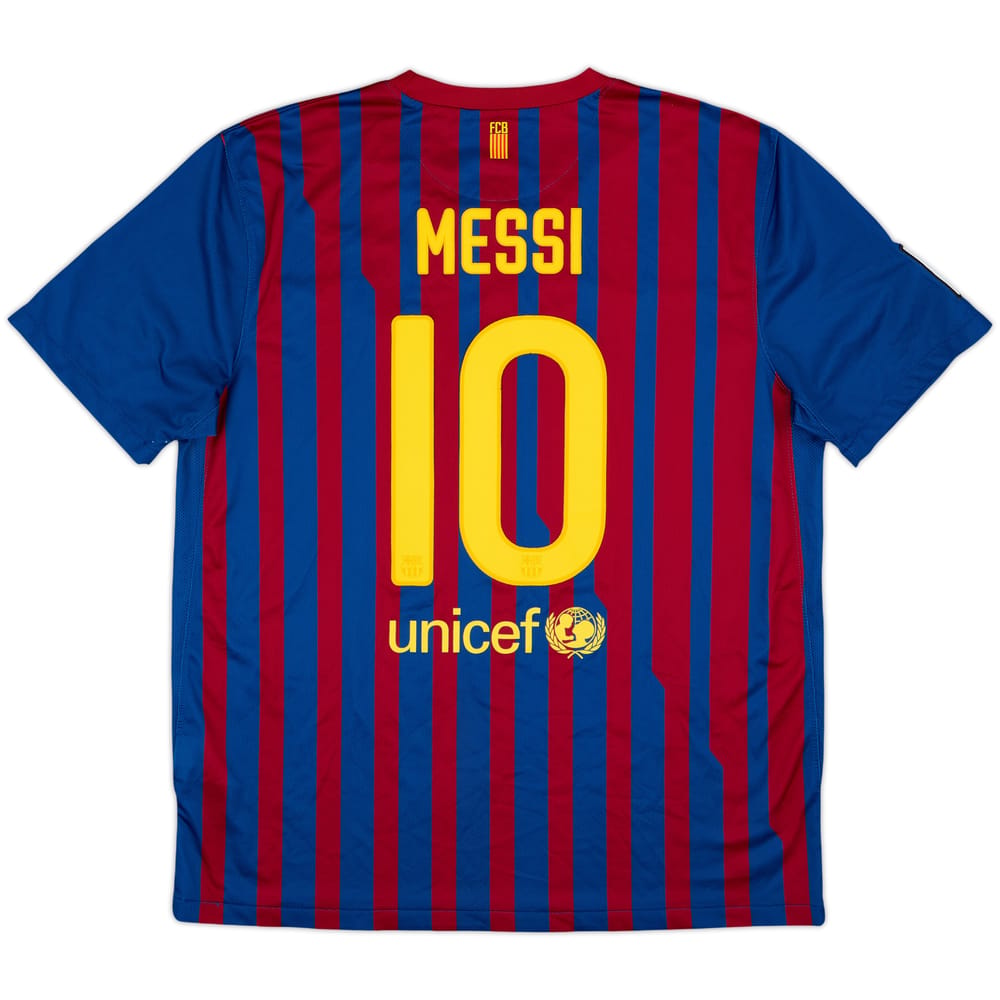 2011-12 Barcelona Home Shirt Messi #10 - 8/10 - (XL)