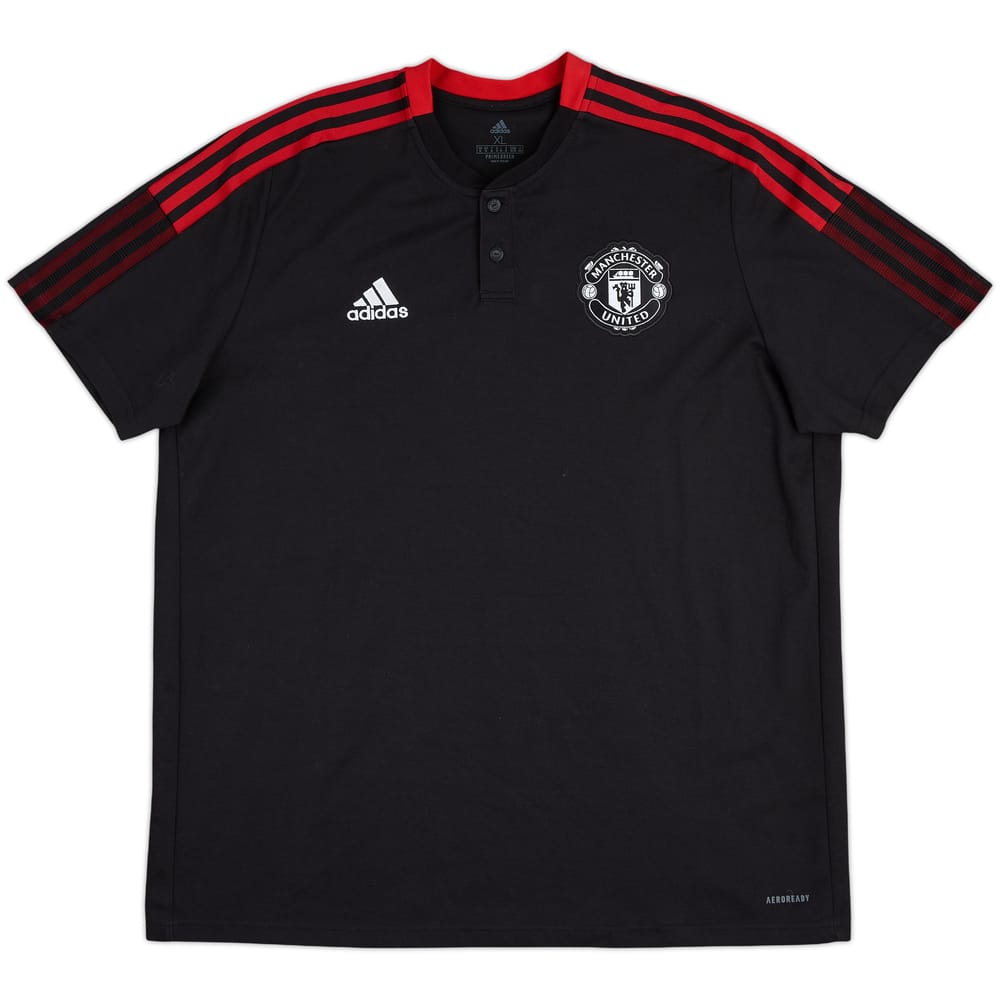 2021-22 Manchester United adidas Polo Shirt - 8/10 - (XL)