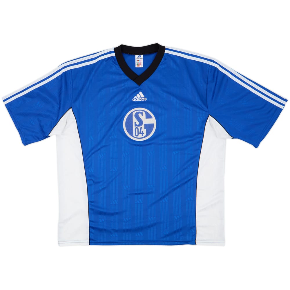 1999-00 Schalke adidas Training Shirt - 8/10 - (XXL)