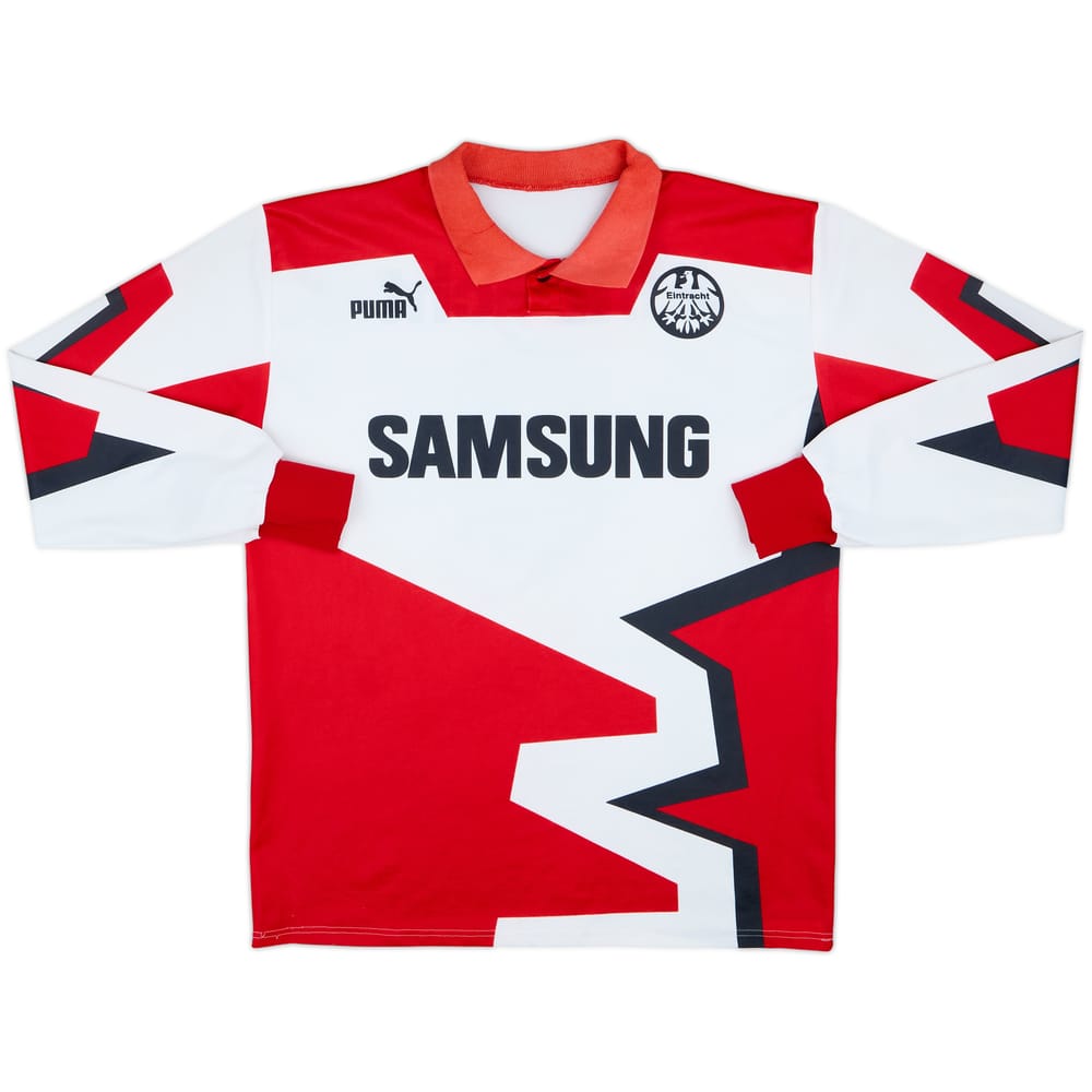 1992-93 Eintracht Frankfurt Fourth L/S Shirt #9 - 8/10 - (L)