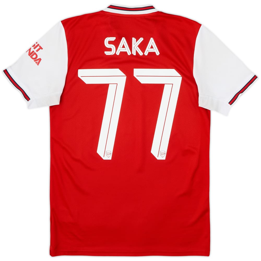 2019-20 Arsenal Home Shirt Saka #77 - 7/10 - (S)