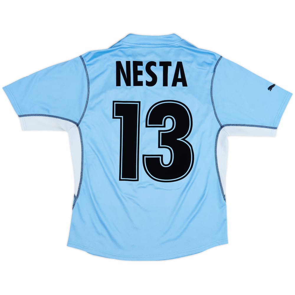 2001-02 Lazio Home Shirt Nesta #13 - 6/10 - (S)
