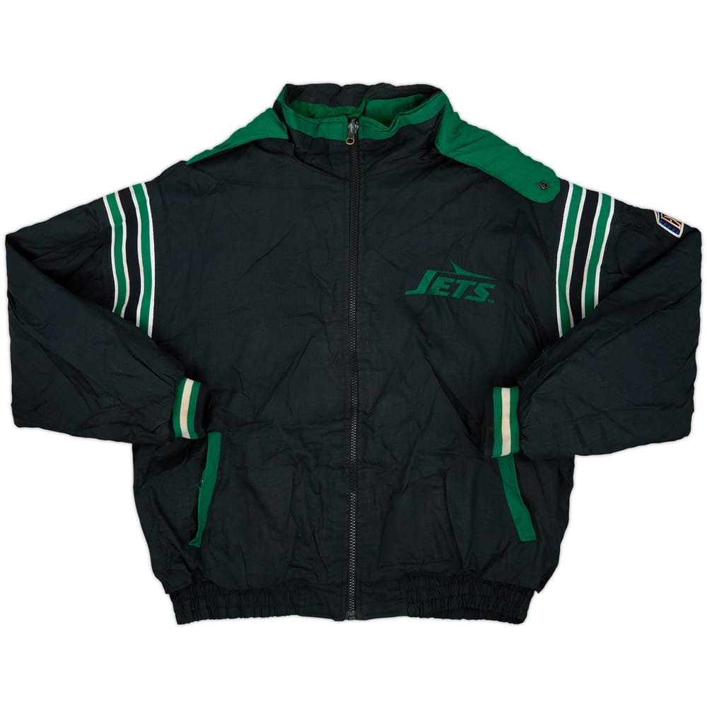 1990-97 New York Jets Pro Player Reversible Rain Coat - 6/10 - (XXL)
