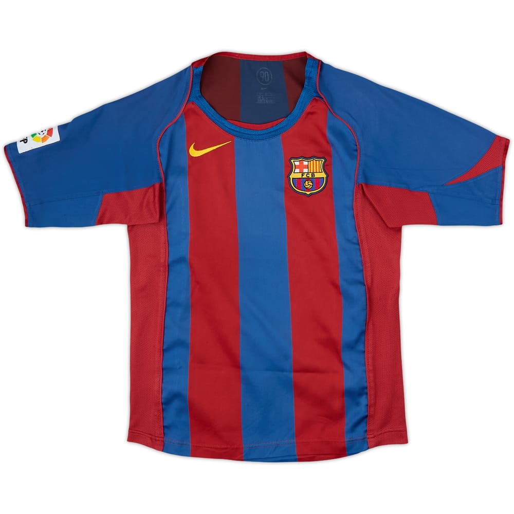 2004-05 Barcelona Home Shirt - 8/10 - (11-12 Years)