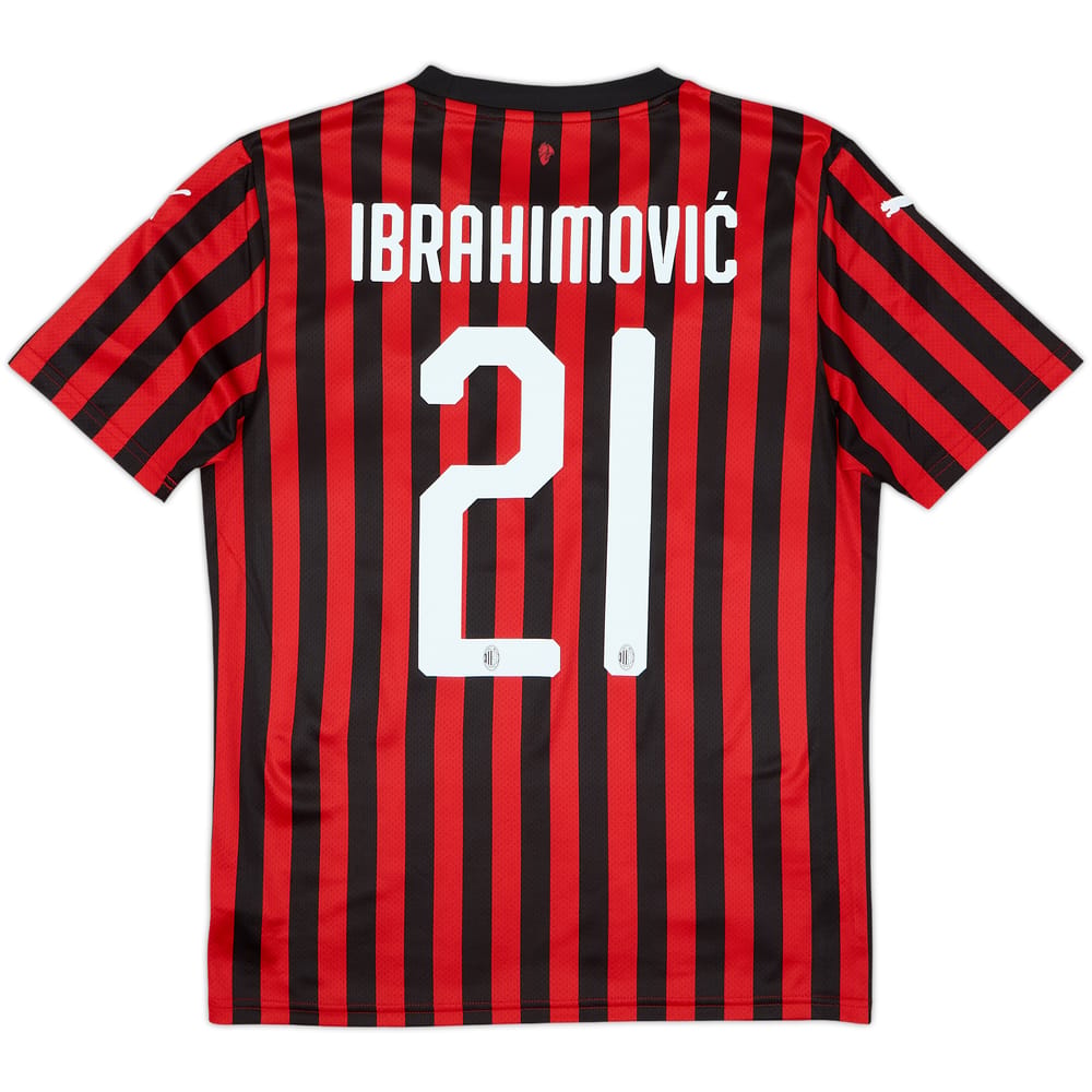 2019-20 AC Milan Home Shirt Ibrahinovic #21 - 8/10 - (S)