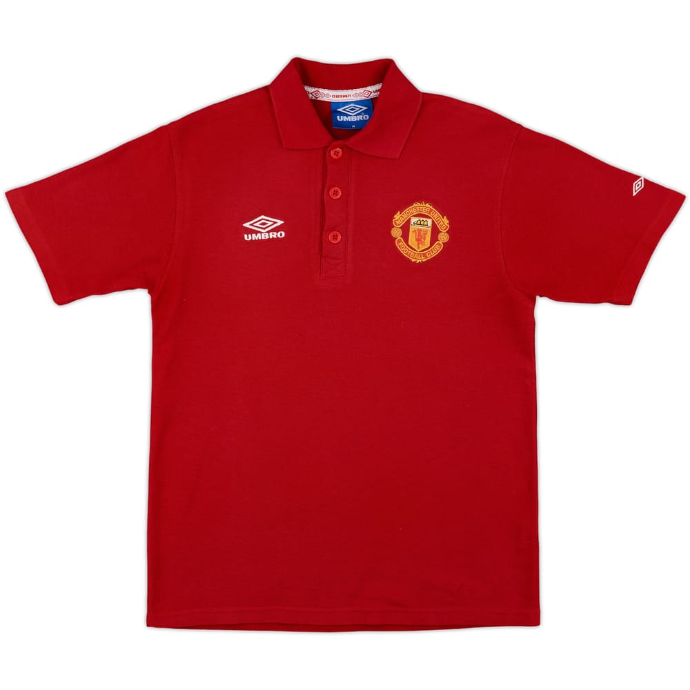 1998-99 Manchester United Umbro Polo Shirt - 7/10 - (M)