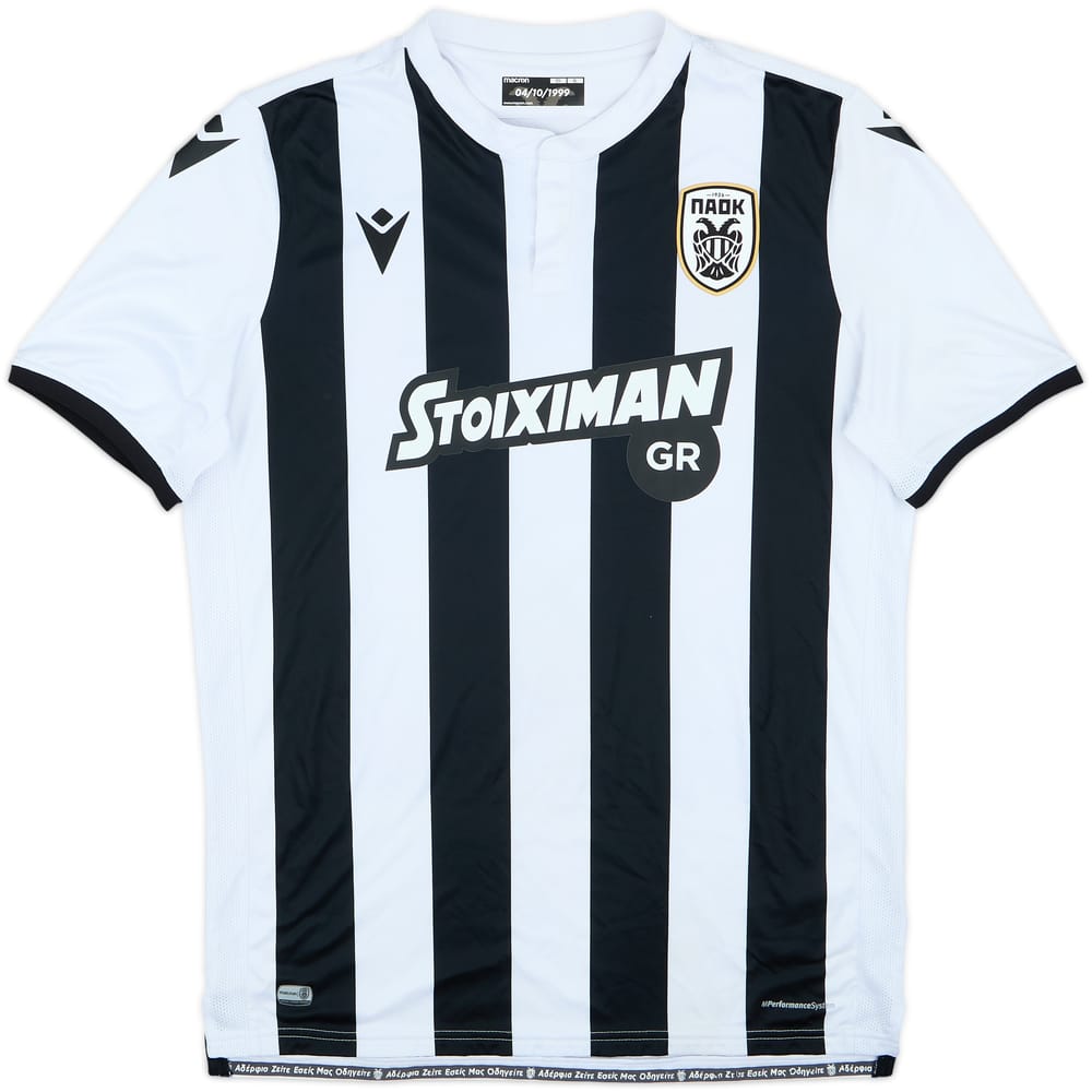 2019-20 PAOK Home Shirt - 8/10 - (XL)
