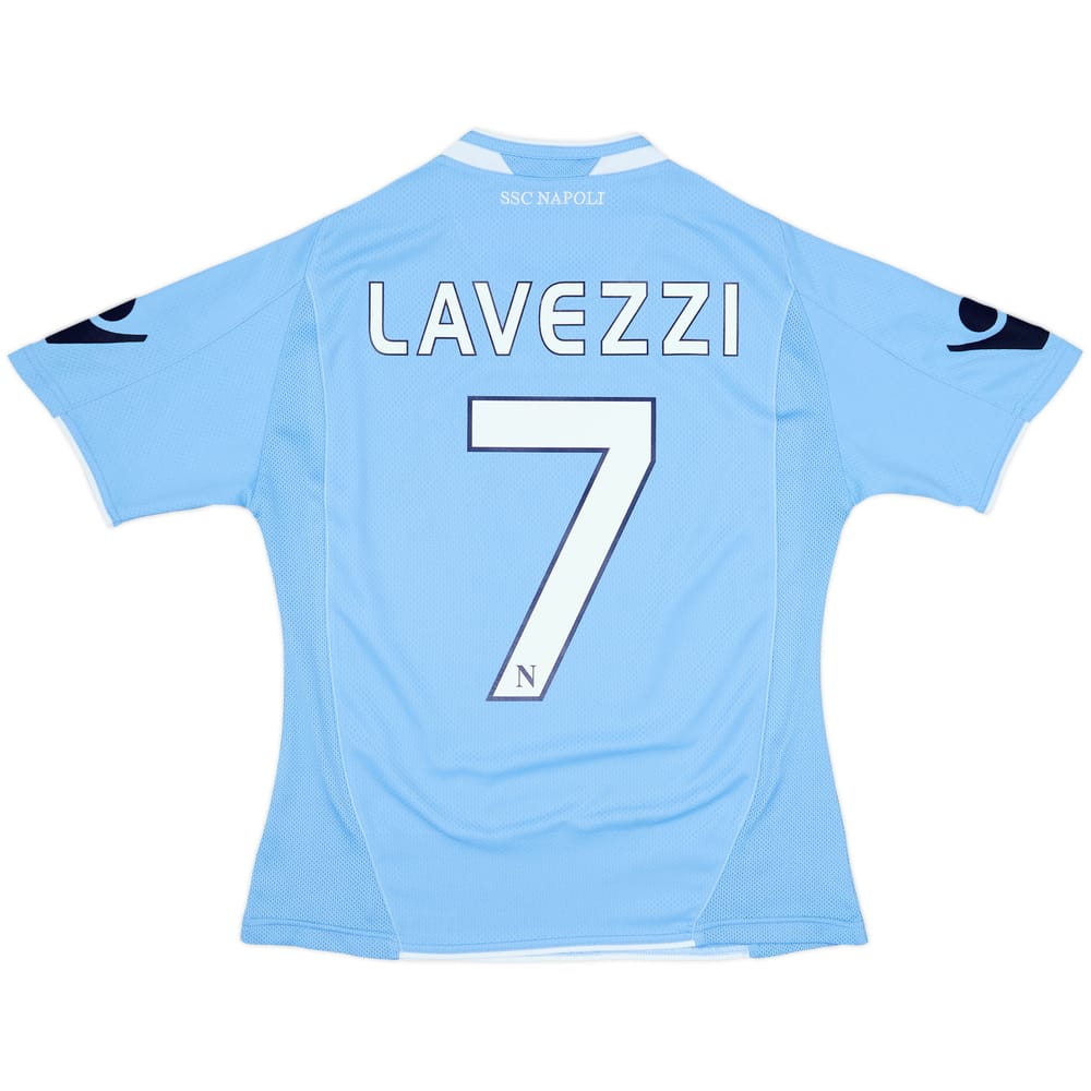 2009-10 Napoli Home Shirt Lavezzi #7 - 6/10 - (M)