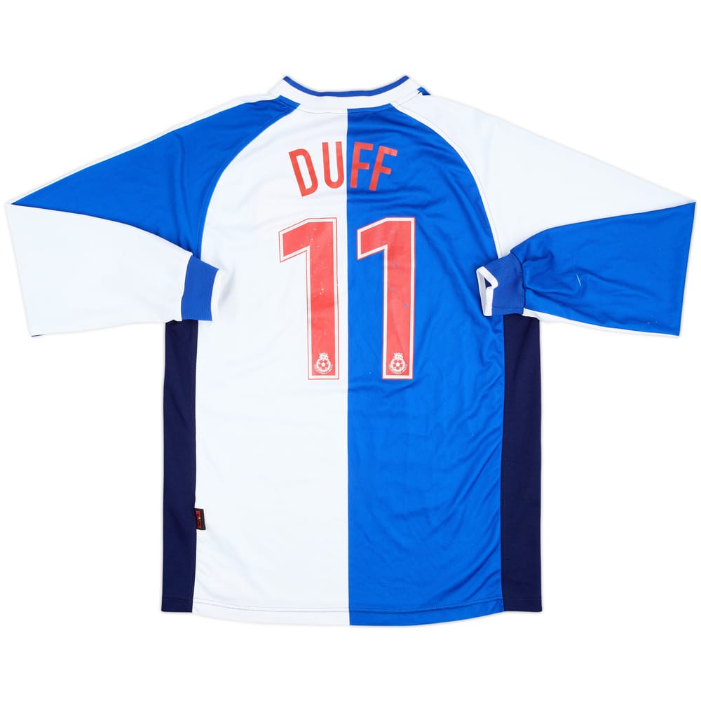 2000-02 Blackburn Home L/S Shirt Duff #11 - 6/10 - (L)
