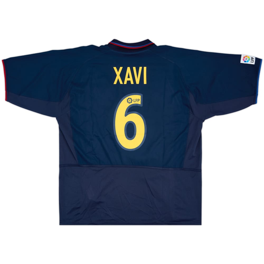 2002-03 Barcelona Away Shirt Xavi #6 - 8/10 - (XL)