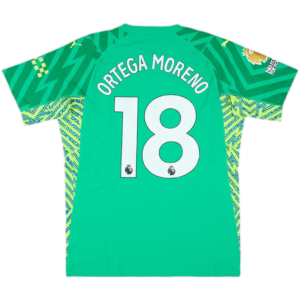 2023-24 Manchester City Match Issue GK Shirt Ortega Moreno #18