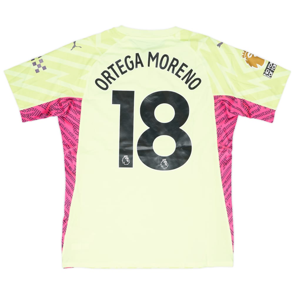 2023-24 Manchester City Match Issue GK Shirt Ortega Moreno #18