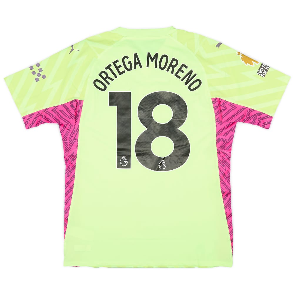2023-24 Manchester City Match Issue GK Shirt Ortega Moreno #18