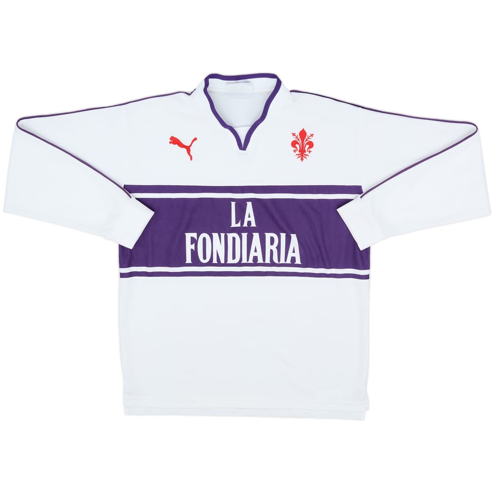 2002-03 Fiorentina Home L/S Shirt - 9/10 - (XL.Boys)