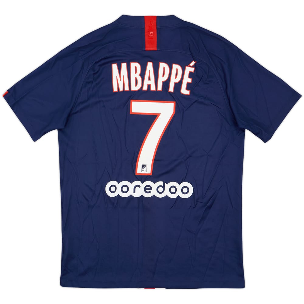 2019-20 Paris Saint-Germain Home Shirt Mbappe #7 - 9/10 - (M)