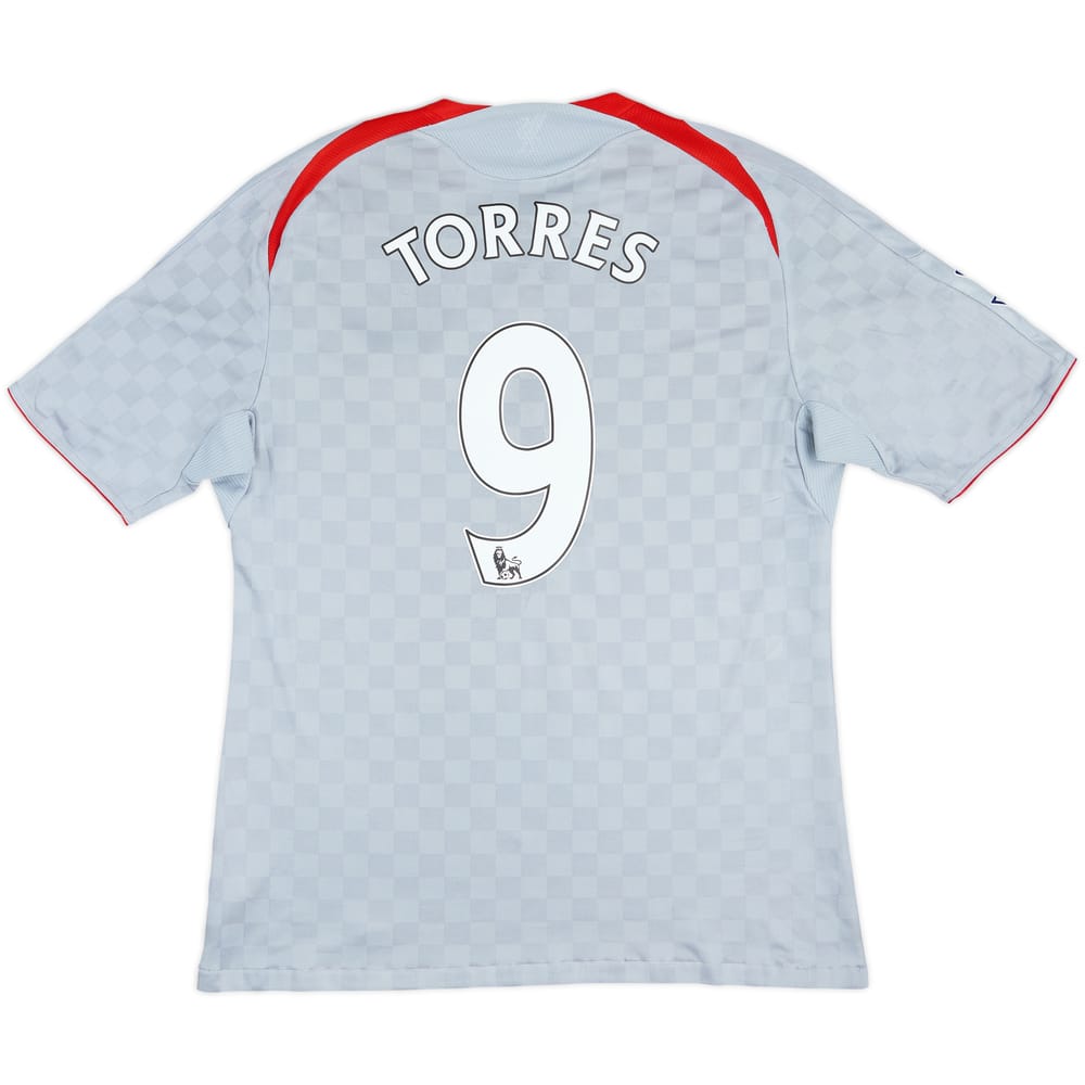 2008-09 Liverpool Camiseta de visitante Torres #9 - 6/10 - (L)