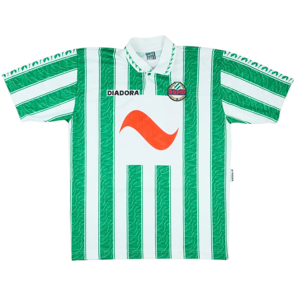 1996-98 Rapid Vienna Match Issue Home Shirt #16