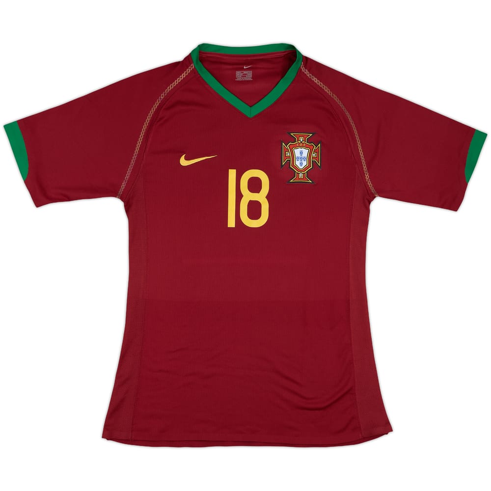 2006-08 Portugal Match Issue Home Shirt #18
