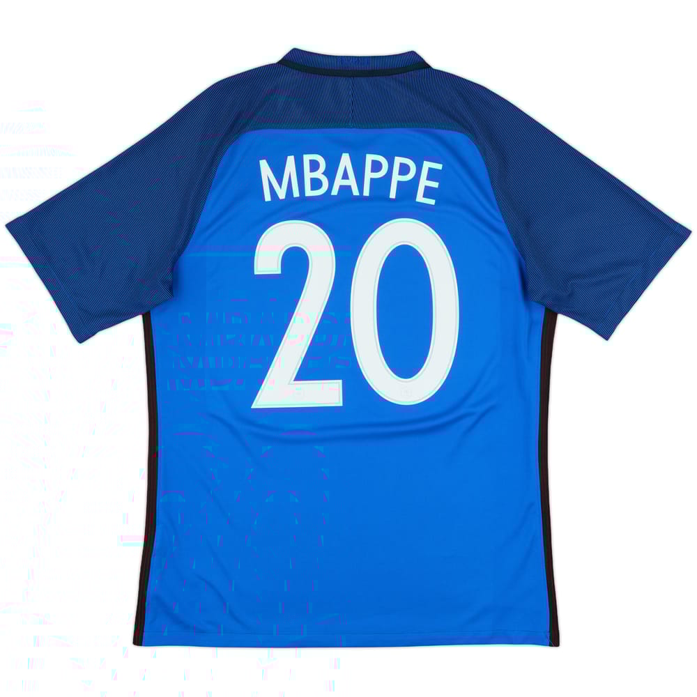 2016-17 France Home Shirt Mbappe #20 - 8/10 - (L)