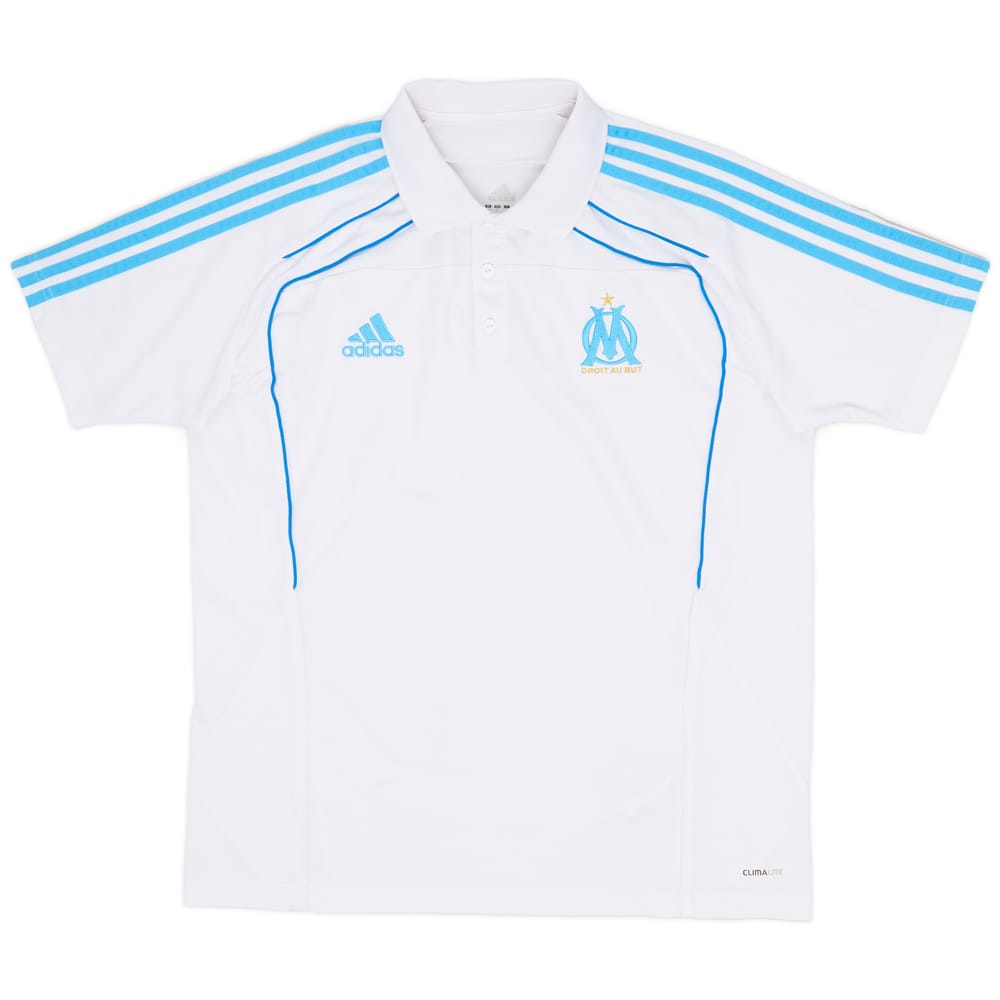 2010-11 Olympique Marseille adidas Polo Shirt - 9/10 - (L/XL)