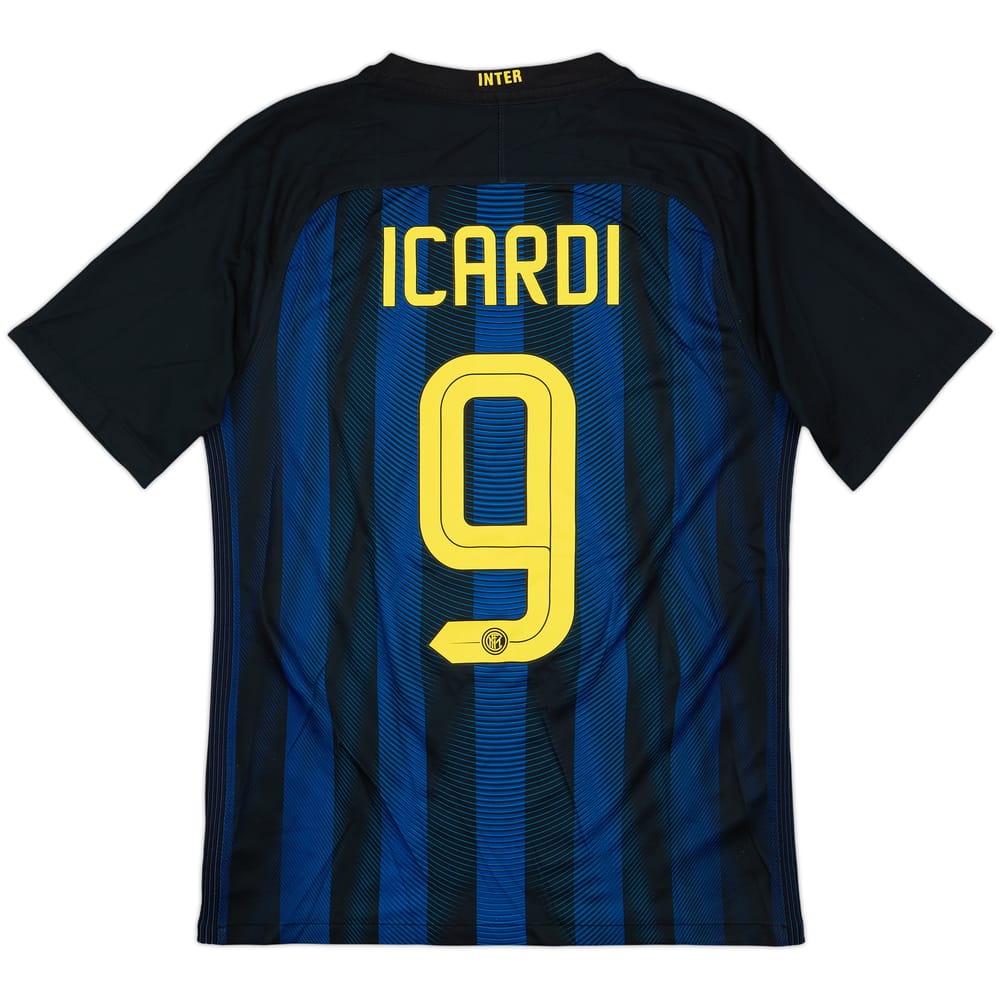 2016-17 Inter Milan Home Shirt Icardi #9 - 8/10 - (S)