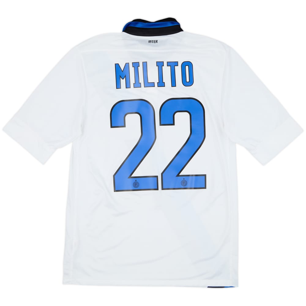 2011-12 Inter Milan Away Shirt Milito #22 - 7/10 - (S)