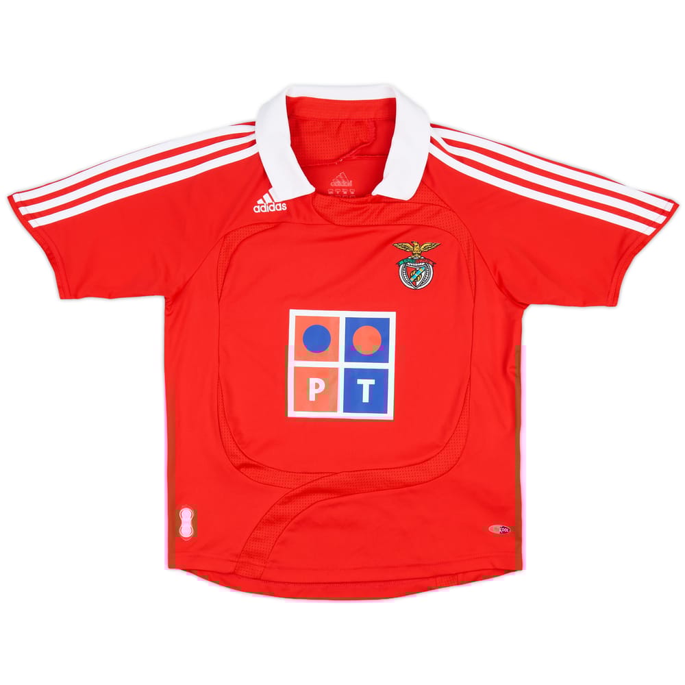 2007-08 Benfica Home Shirt - 8/10 - (S.Boys)