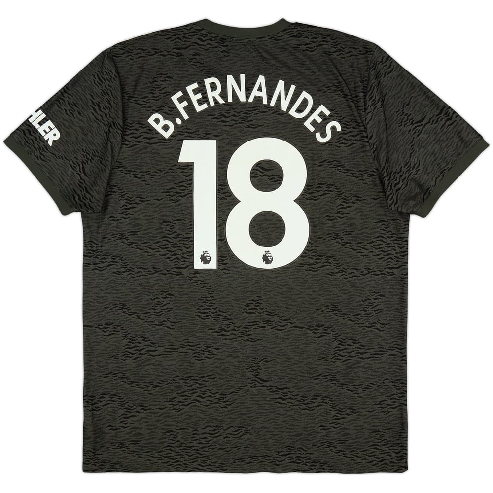 2020-21 Manchester United Away Shirt B.Fernandes #18 - 7/10 - (XL)