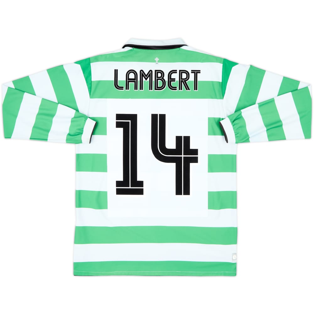 2004-05 Celtic Home L/S Shirt Lambert #14 - 6/10 - (S)
