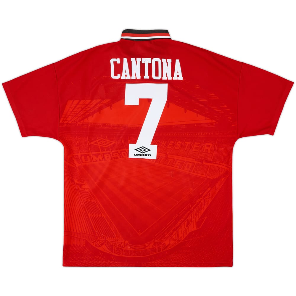 1994-96 Manchester United Home Shirt Cantona #7 - 8/10 - (XL)