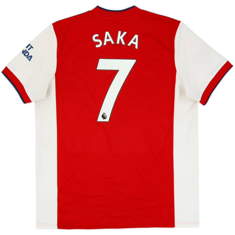 2021-22 Arsenal Home Shirt Saka #7 - 5/10 - (XL)