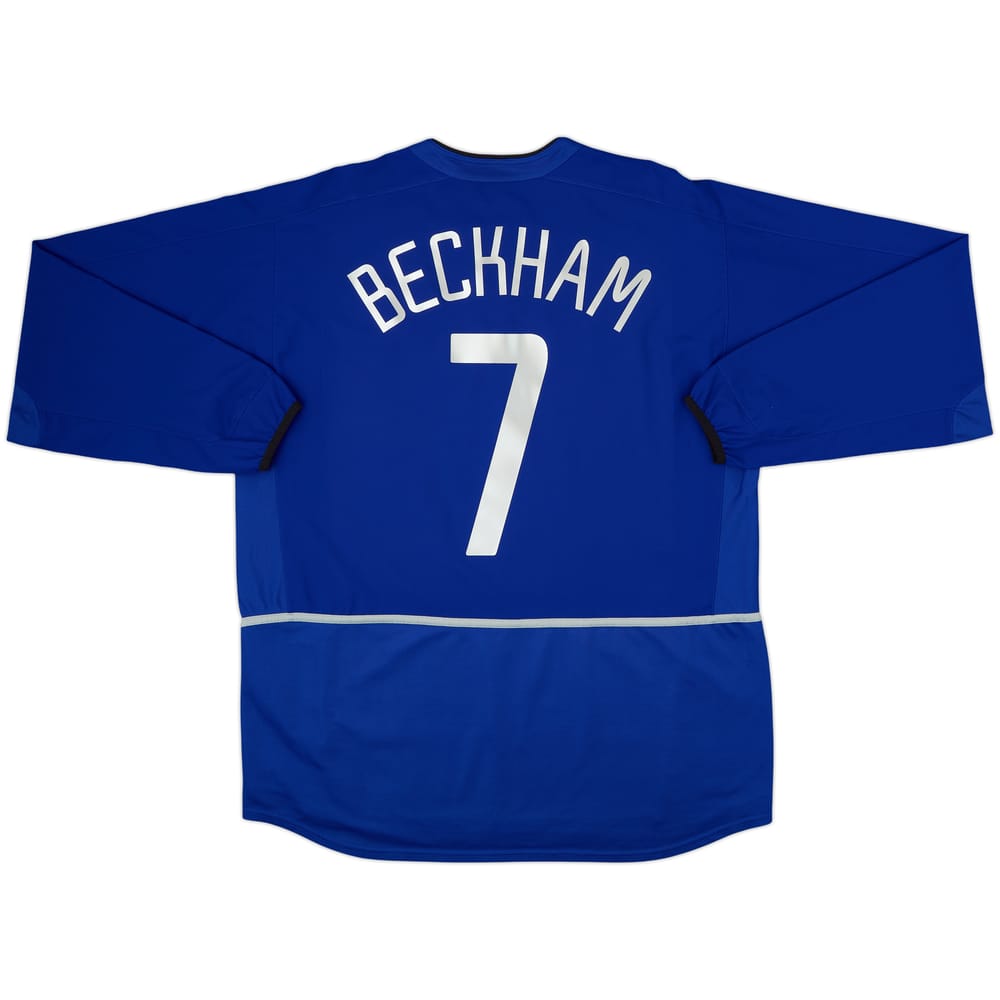 2002-03 Manchester United Third L/S Shirt Beckham #7 - 6/10 - (XL)