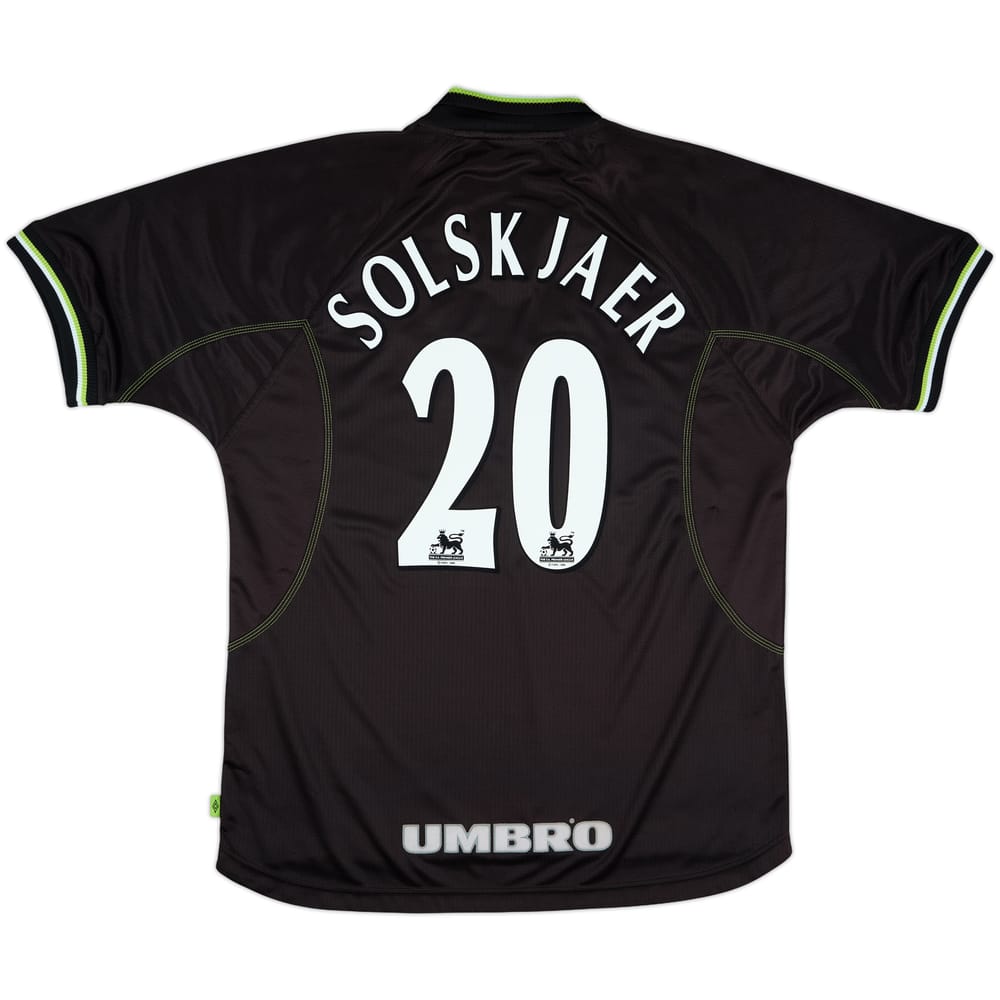 1998-99 Manchester United Third Shirt Solskjaer #20 - 8/10 - (XL)