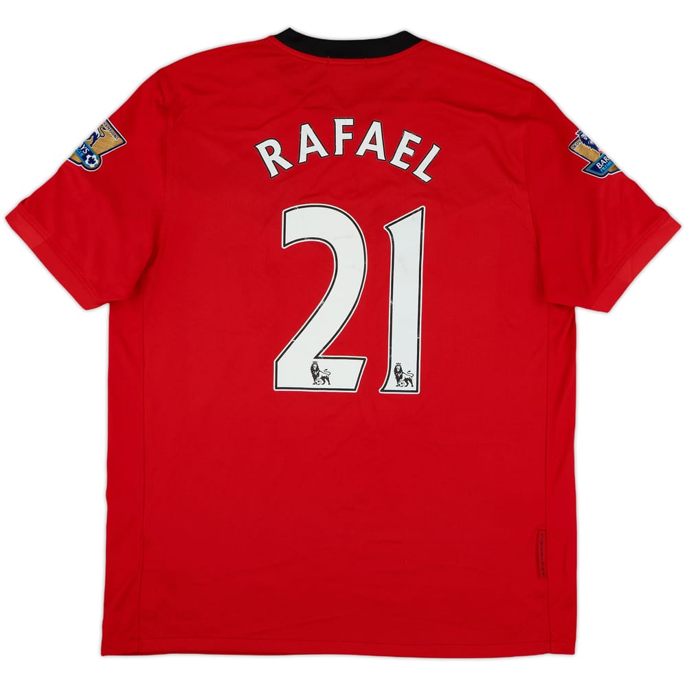 2009-10 Manchester United Home Shirt Rafael #21 - 6/10 - (L)