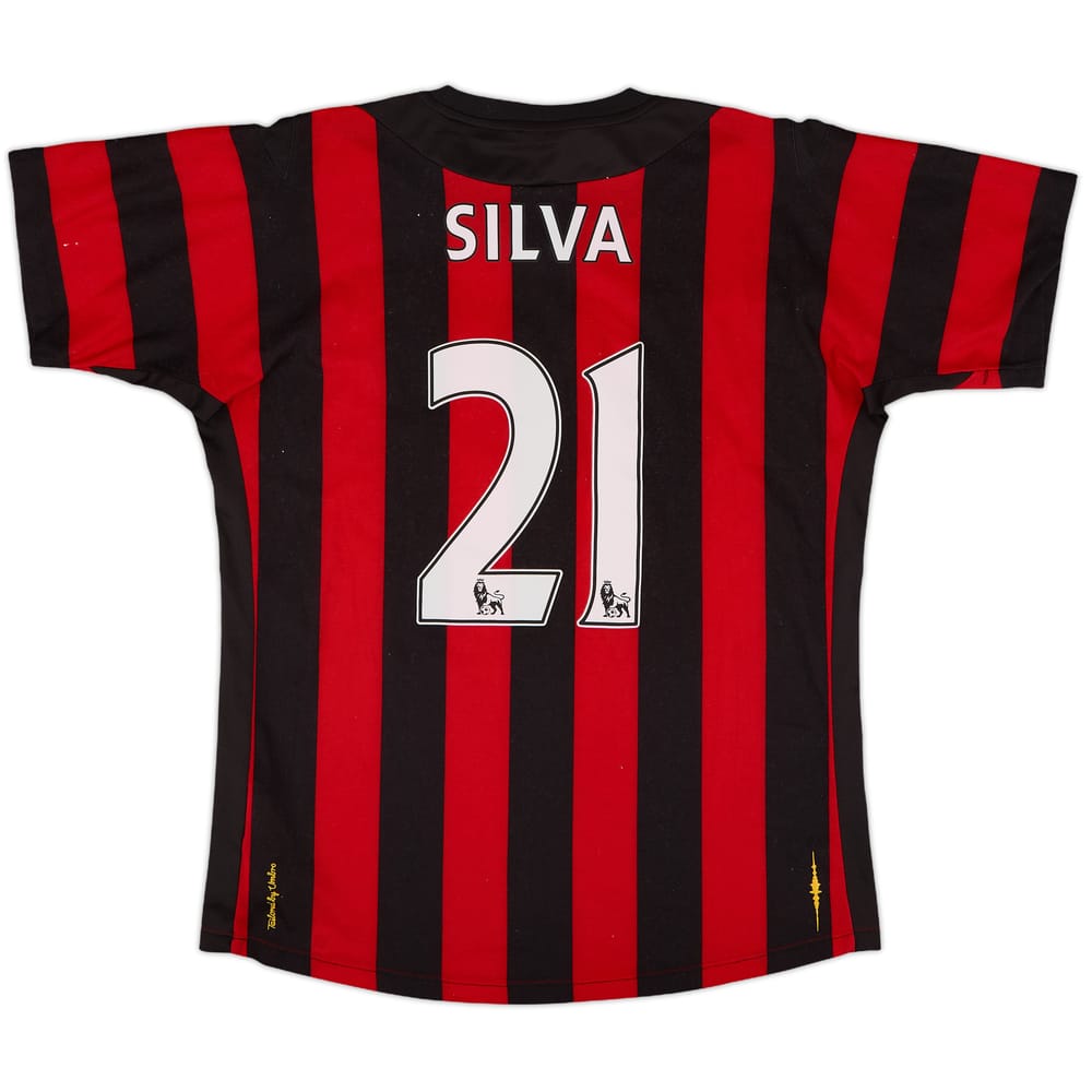 2011-12 Manchester City Away Shirt Silva #21 - 8/10 - (M)