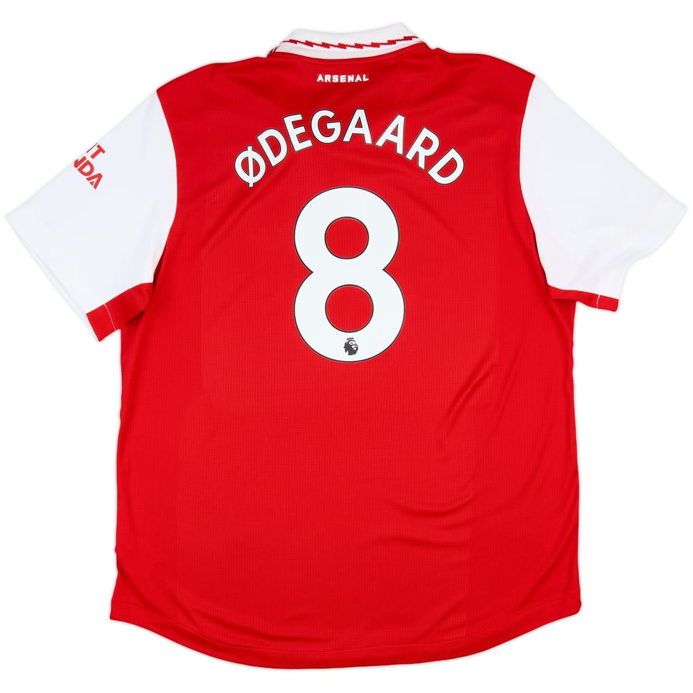 2022-23 Arsenal Authentic Home Shirt Odegaard #8 - 8/10 - (XXL)