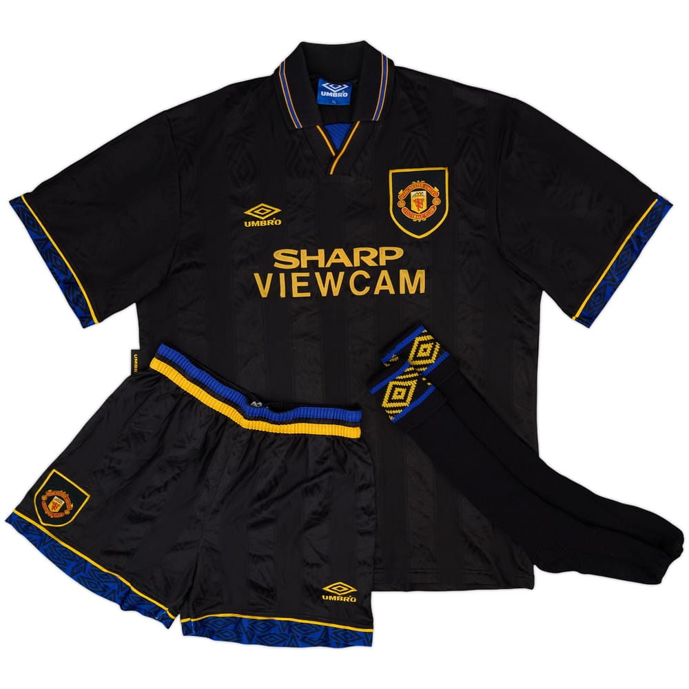 1993-95 Manchester United Away Full Kit - 8/10 - (XL)
