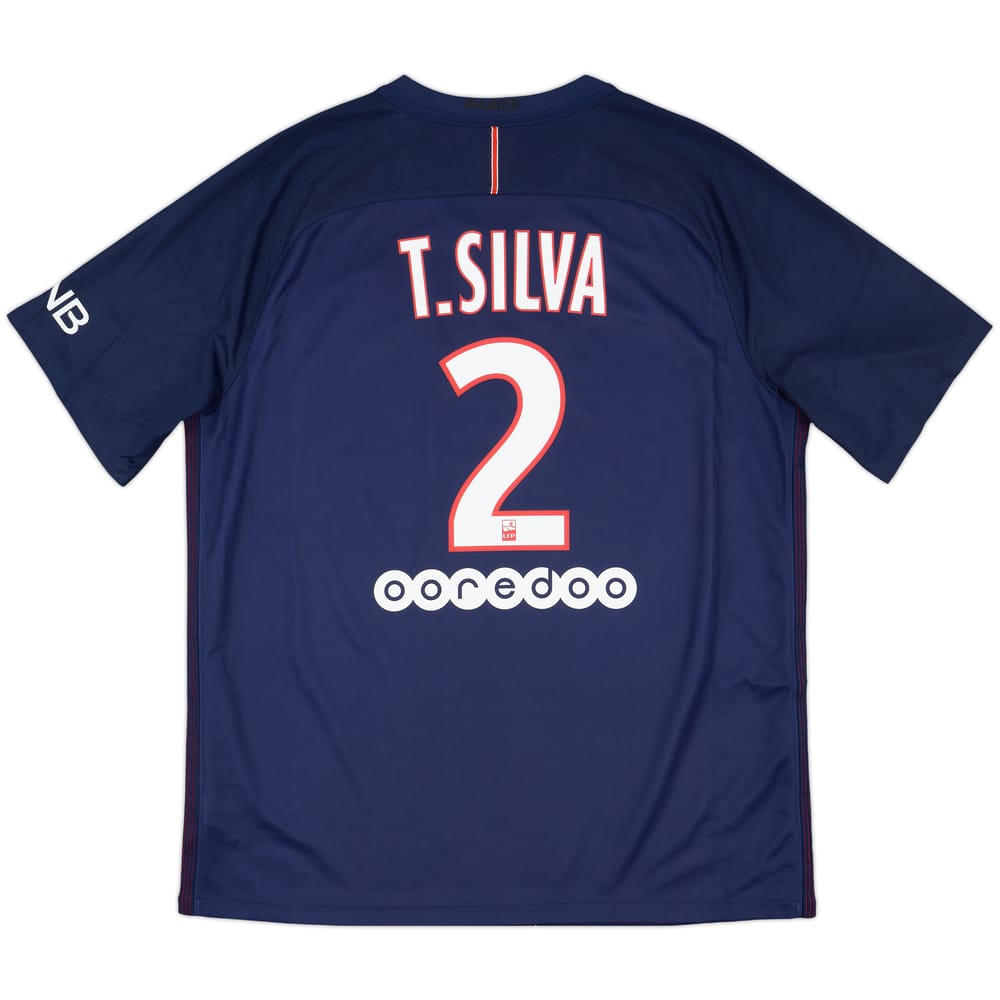 2016-17 Paris Saint-Germain Home Shirt T.Silva #2 - 9/10 - (XL)