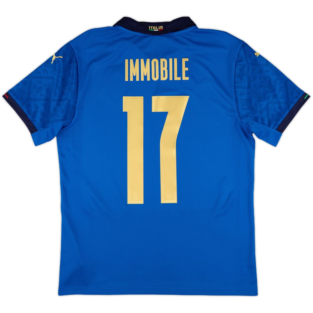 2020-21 Italy Home Shirt Immobile #17 - 9/10 - (M)