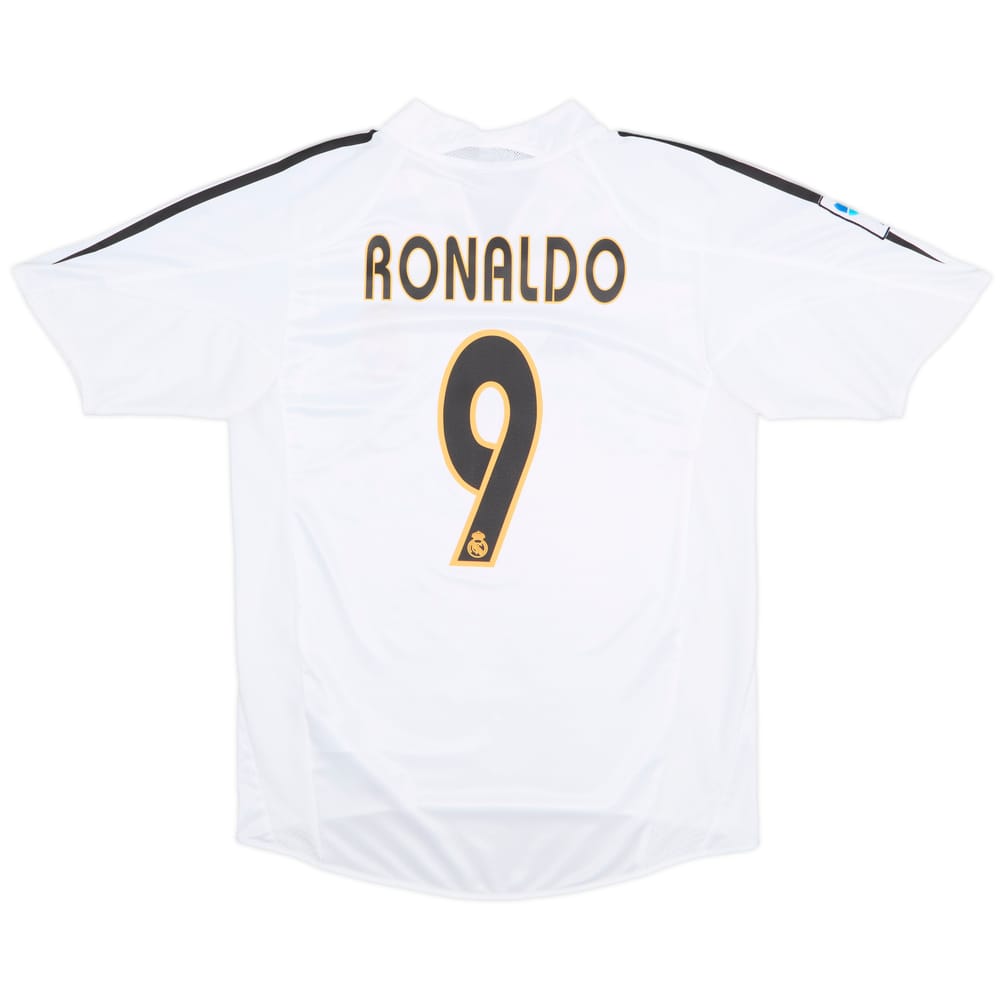 2004-05 Real Madrid Home Shirt Ronaldo #9 - 8/10 - (S)