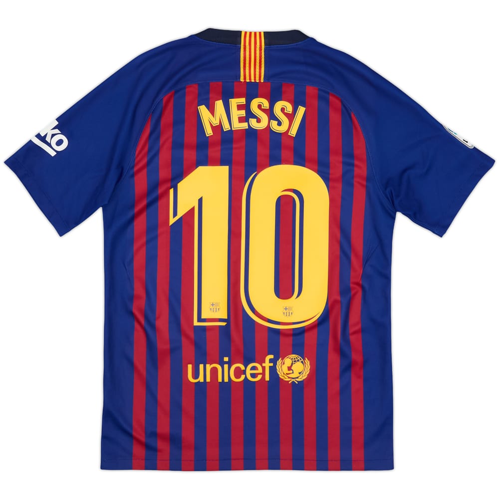 2018-19 Barcelona Home Shirt Messi #10 - 9/10 - (S)
