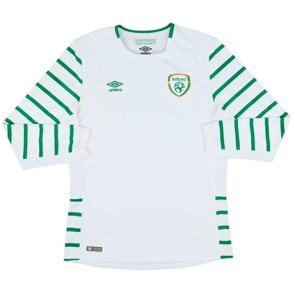 2016-17 Ireland Away L/S Shirt - 9/10 - (L)