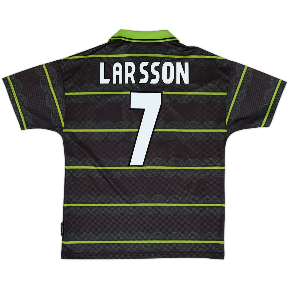 1998-99 Celtic Away Shirt Larsson #7 - 8/10 - (L)