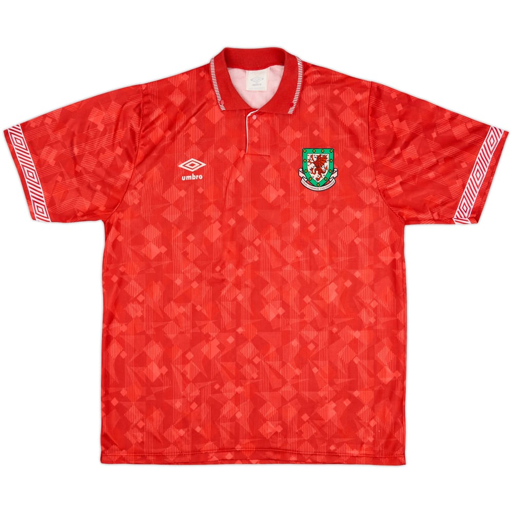 1990-92 Wales Home Shirt #11 - 9/10 - (L)