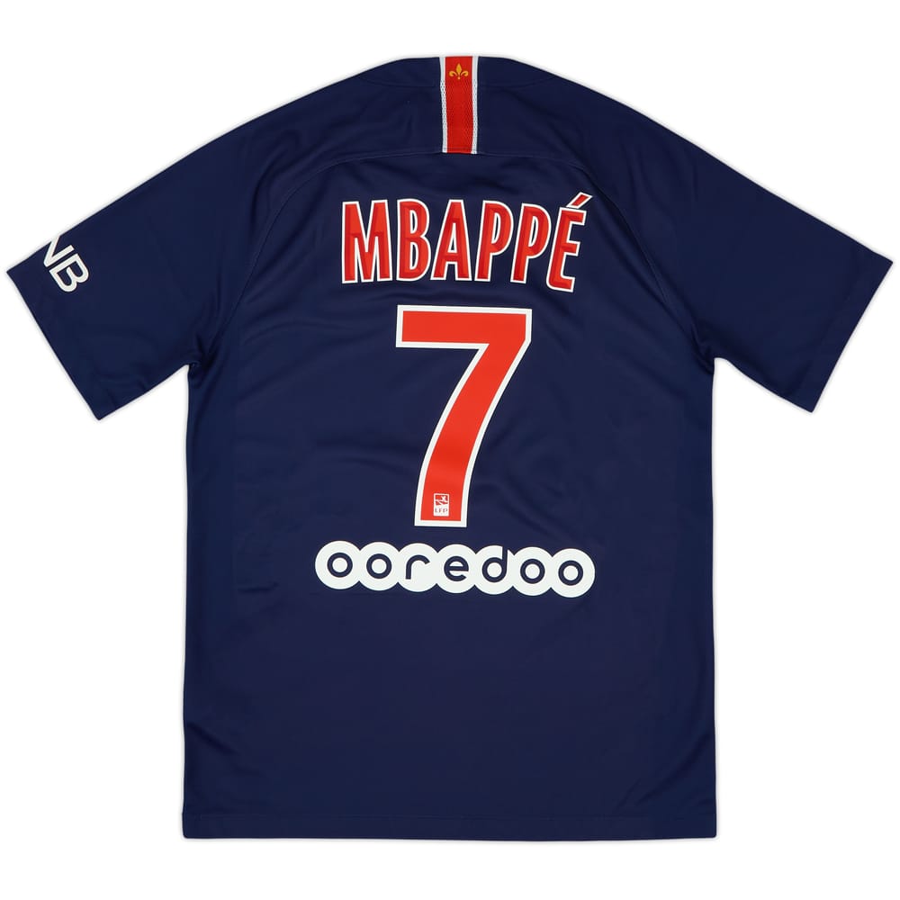 2018-19 Paris Saint-Germain Home Shirt Mbappe #7 - 9/10 - (S)